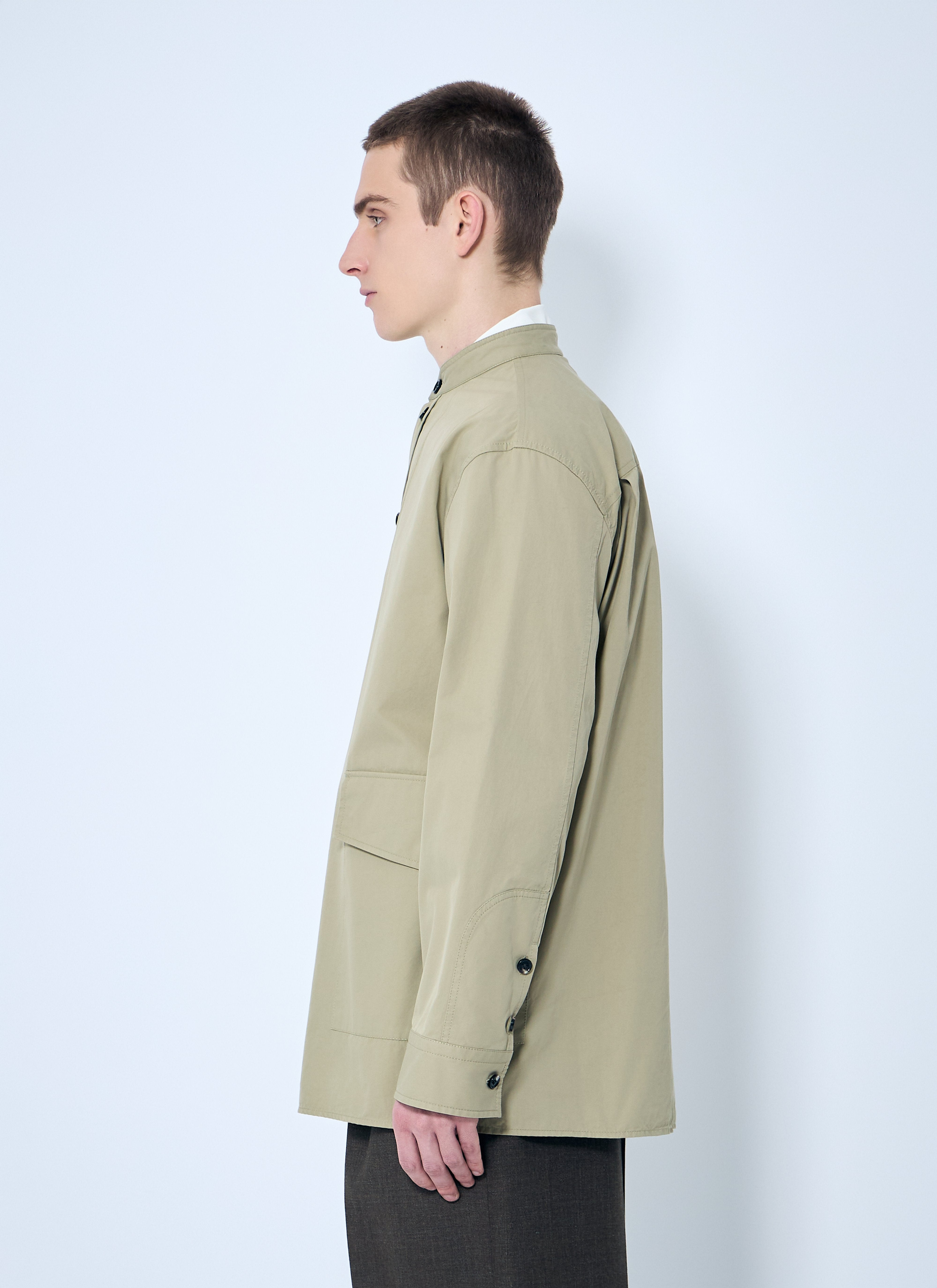 Bottega Veneta Men Light-Cotton Twill Overshirt - 3