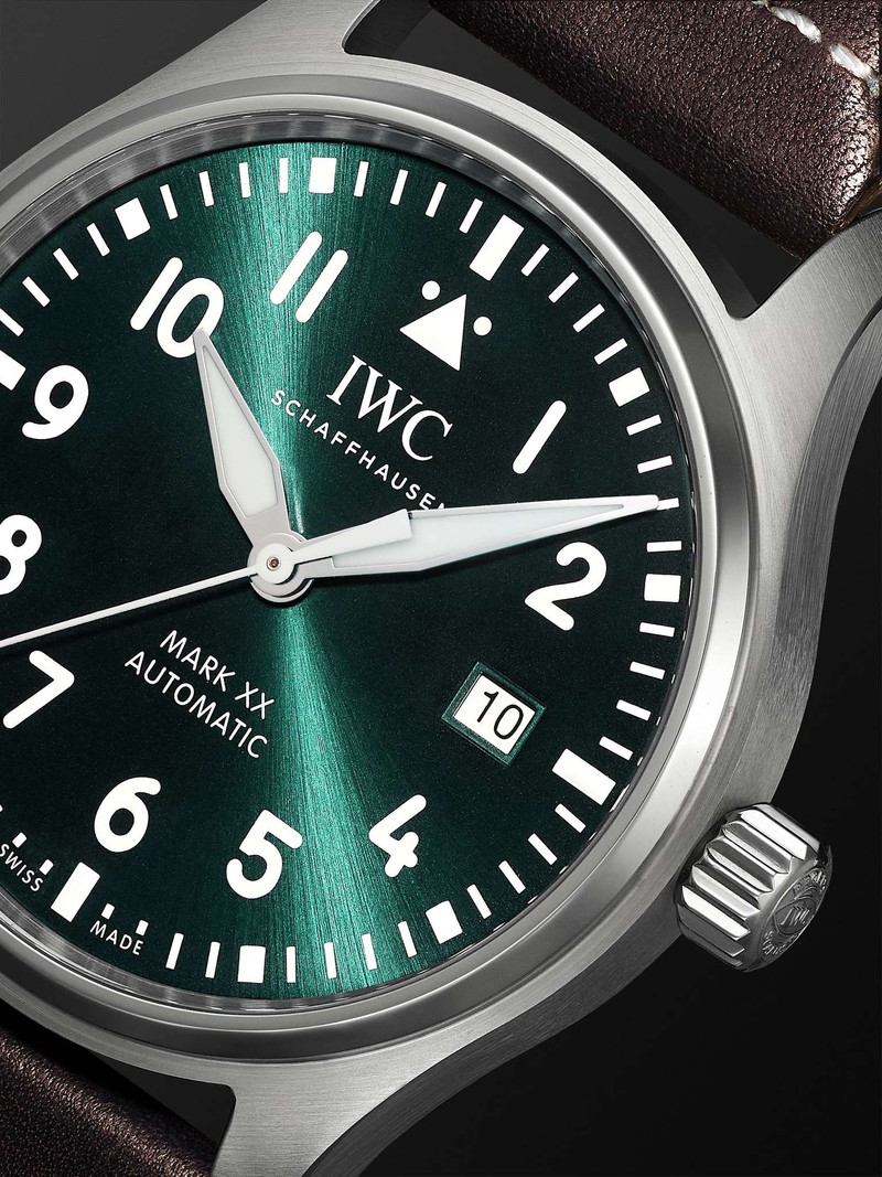 Pilot's Mark XX Automatic 40mm Stainless Steel and Leather Watch, Ref. No. IW328201 5