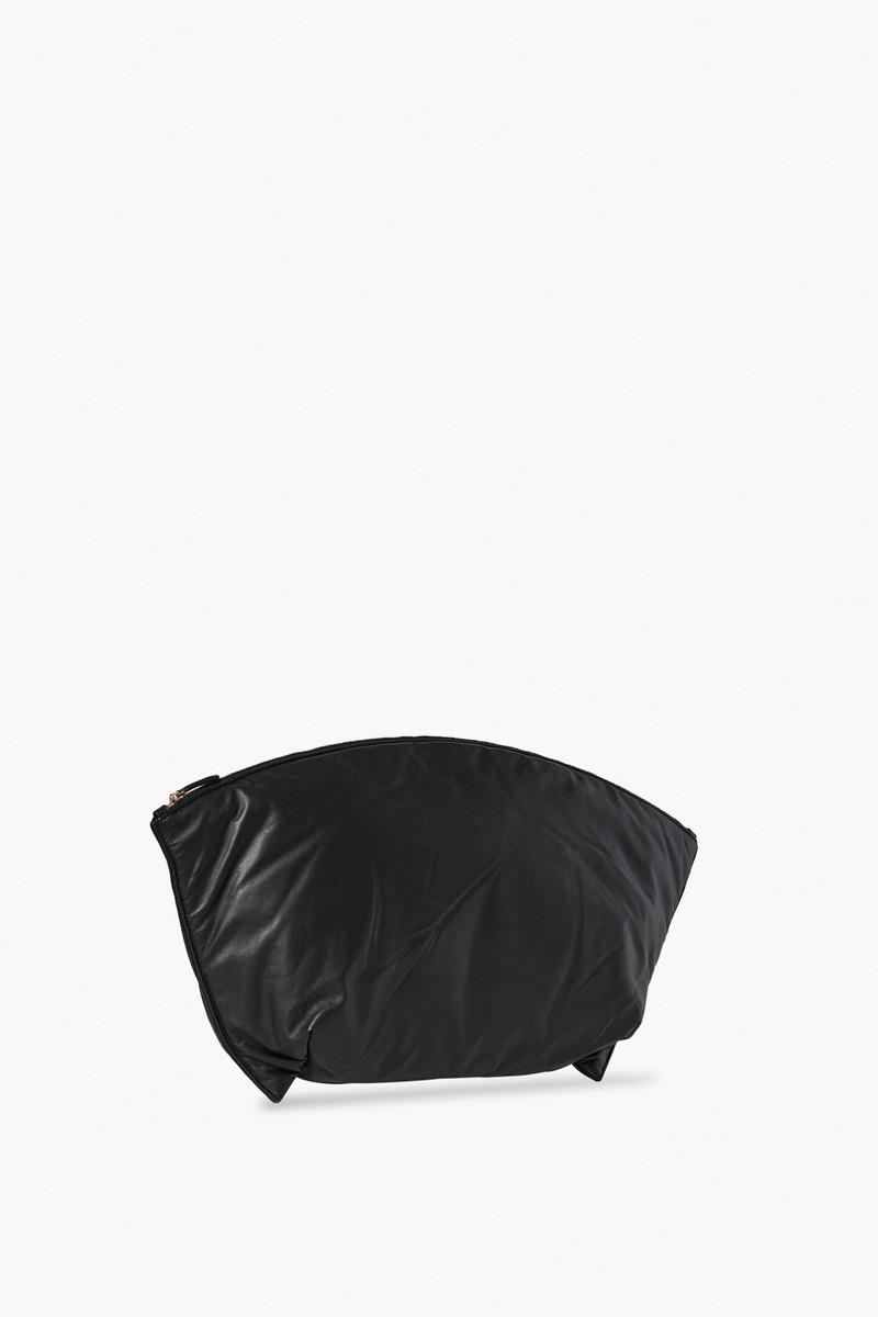 The Row XL Dante Clutch in Leather outlook