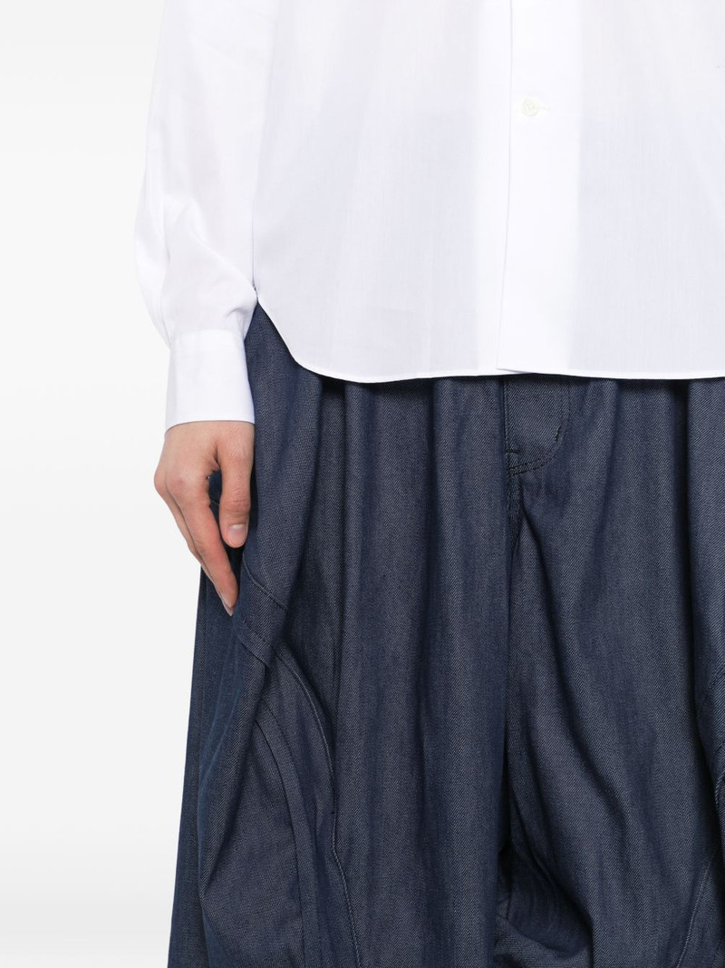 drop-crotch denim trousers 5
