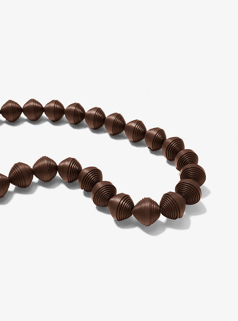MICHAEL KORS COLLECTION Leather Beads Necklace outlook