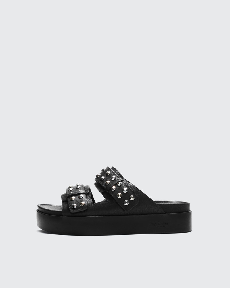 Geo Studded Platform Slide - Leather
Flat Sandal 1