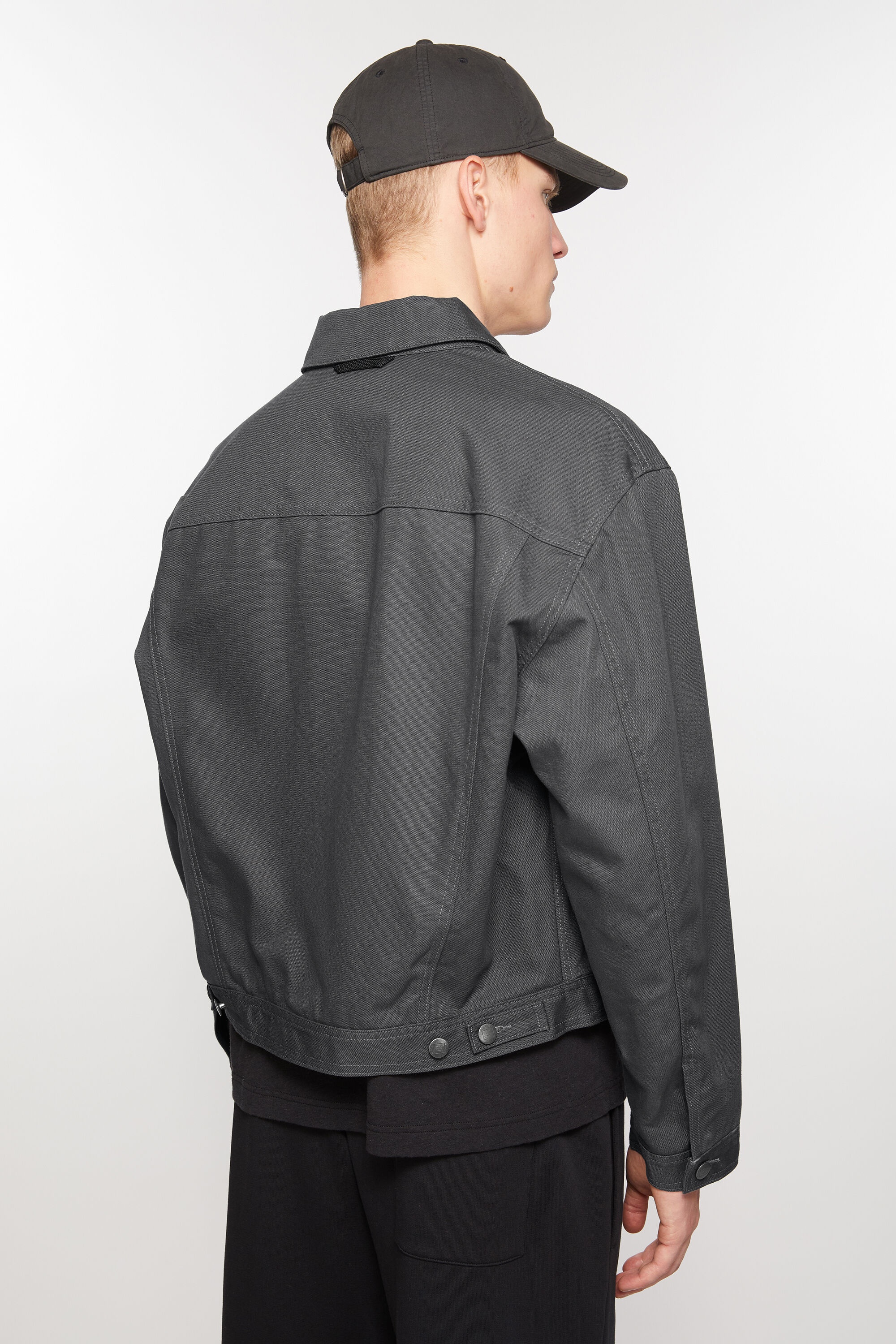 Canvas jacket - Dark grey - 4