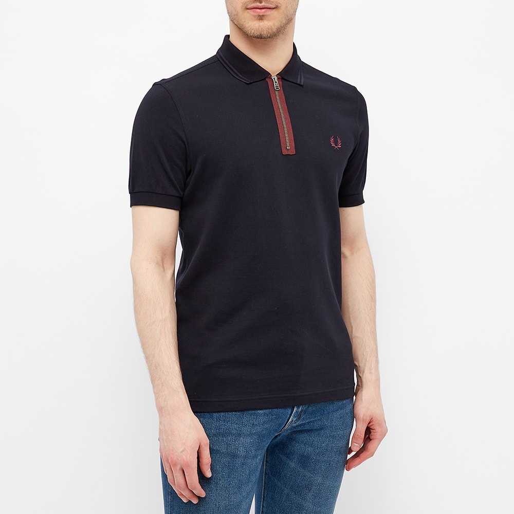 Fred Perry Zip Neck Polo - 4