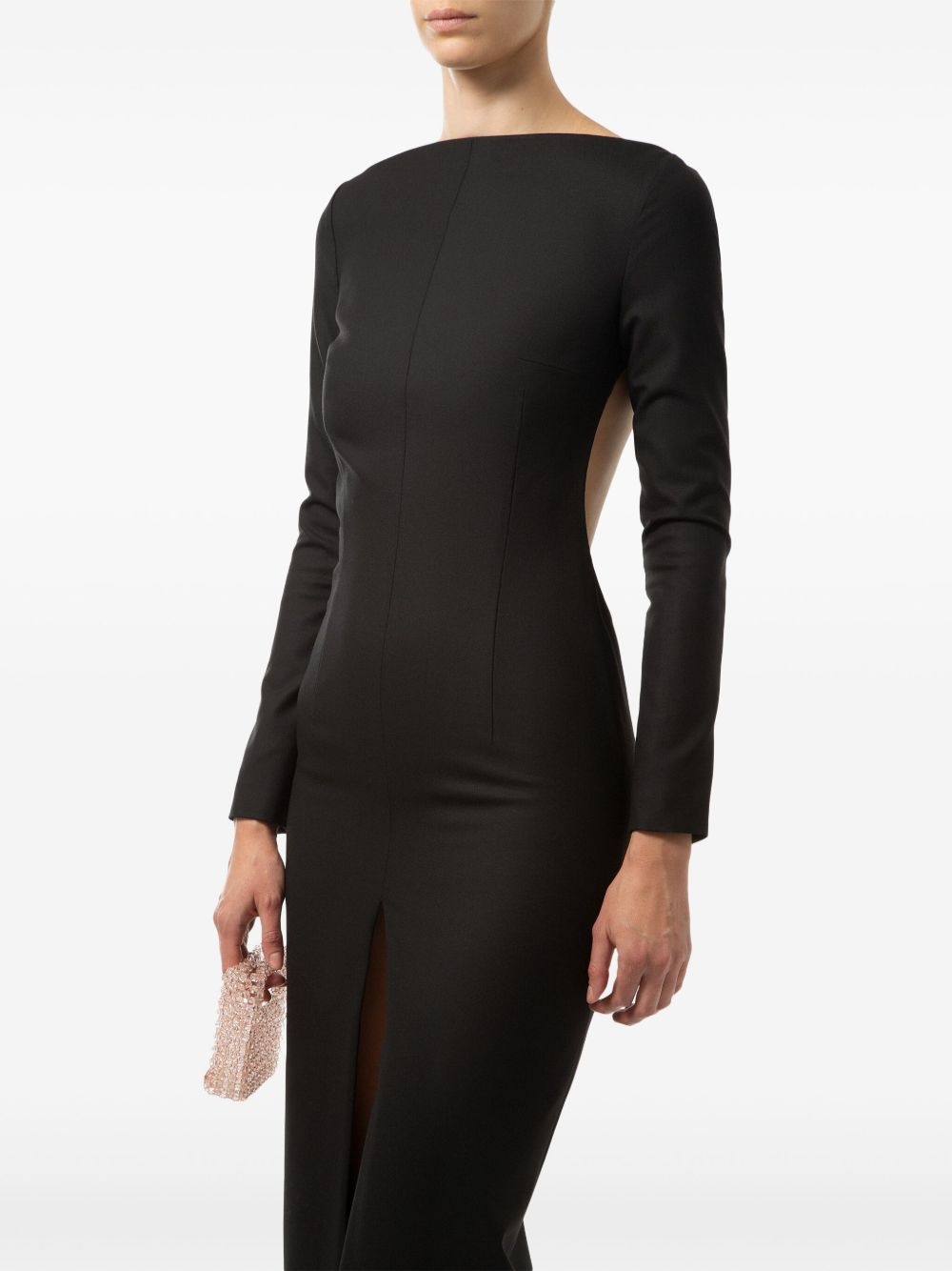 cut-out open-back maxi dress - 4
