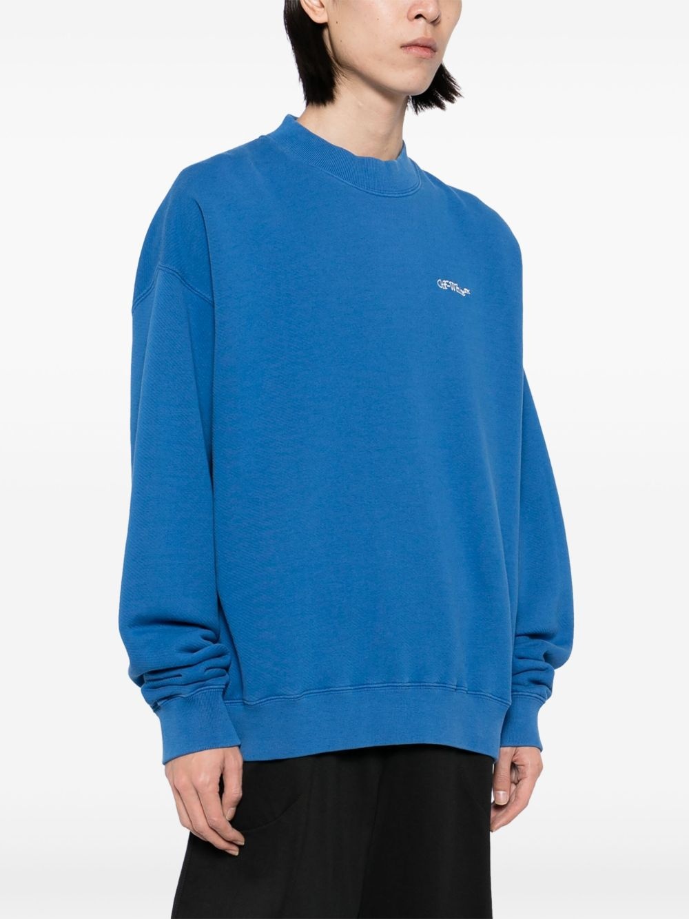 logo-embroidered sweatshirt - 3