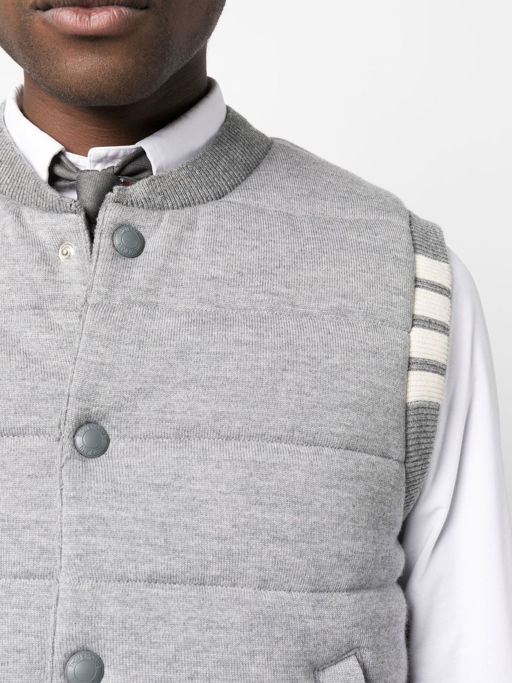 padded-design button-down gilet - 5