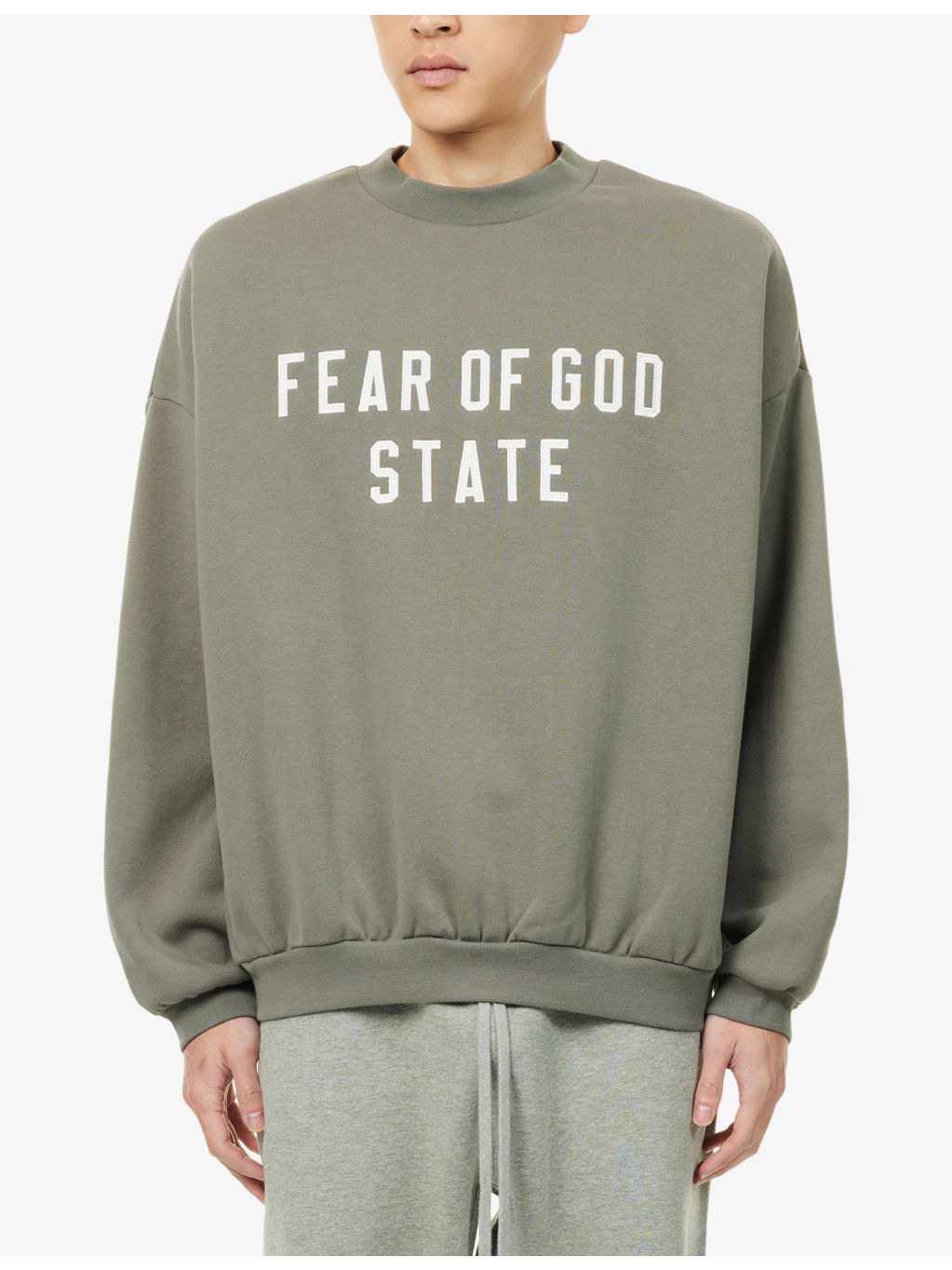 Brand-Patch Relaxed-Fit Cotton-Blend Sweatshirt - 3