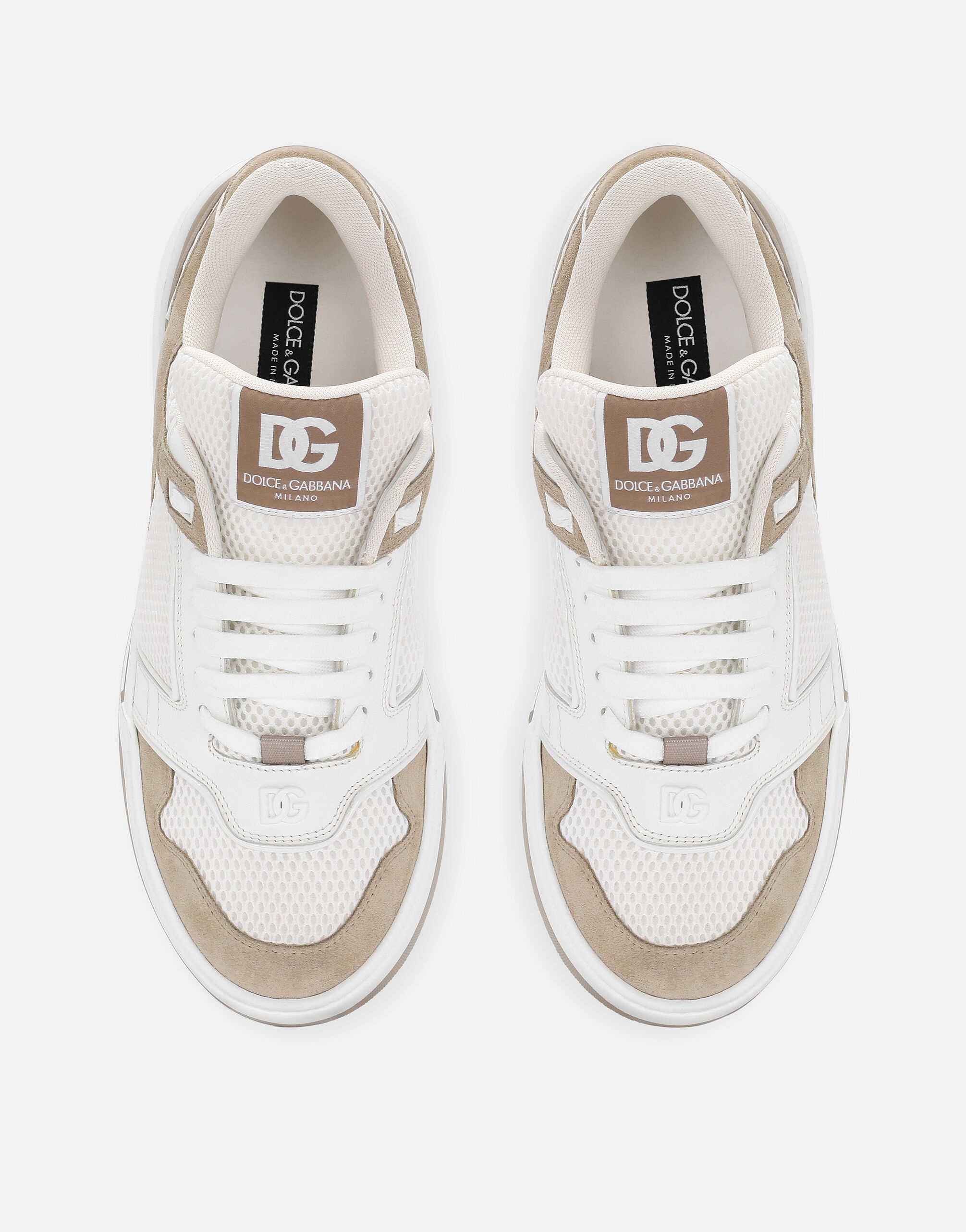Mixed-material New Roma sneakers - 4
