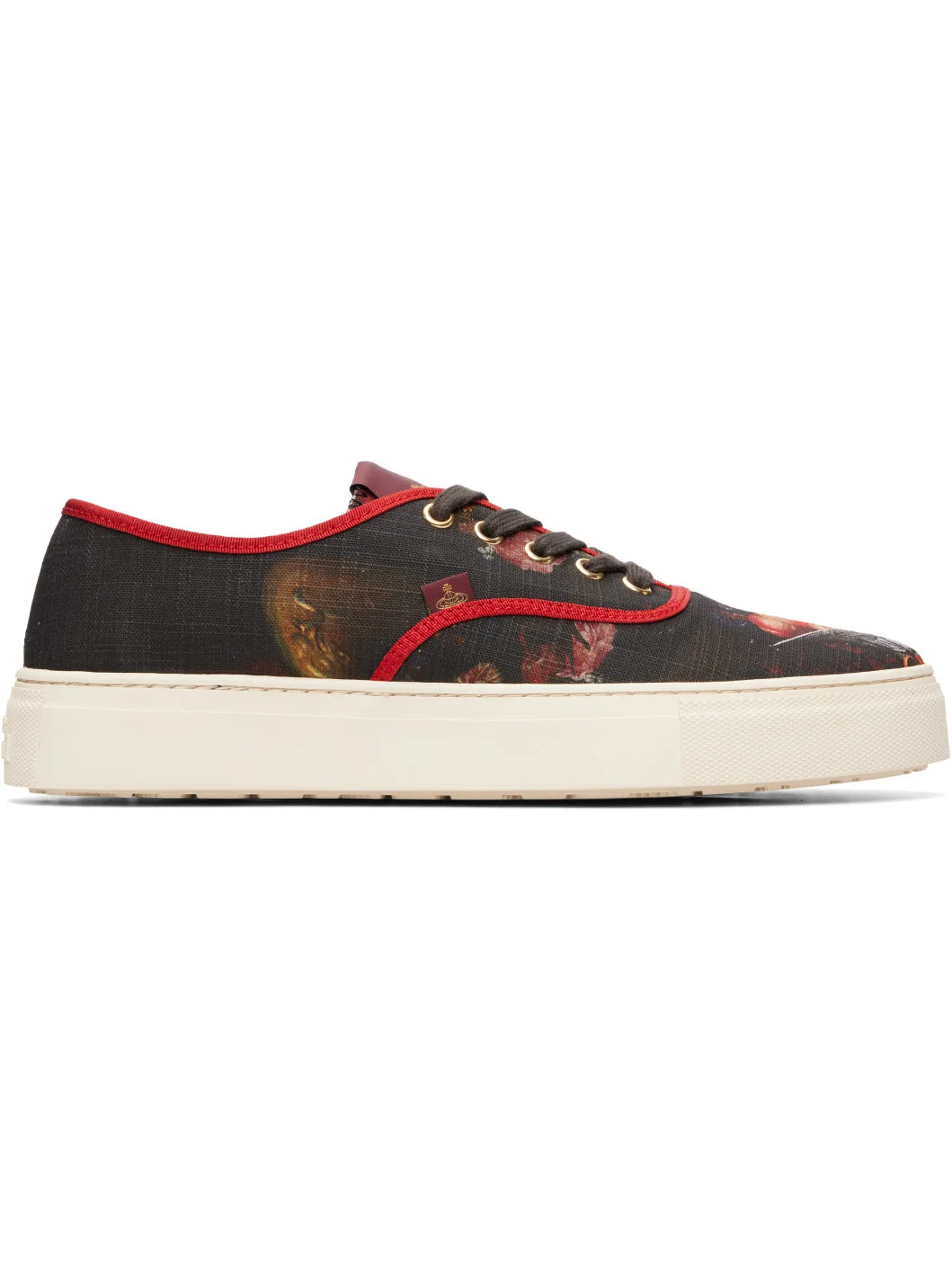 Black & Red Trucker Sneakers - 1