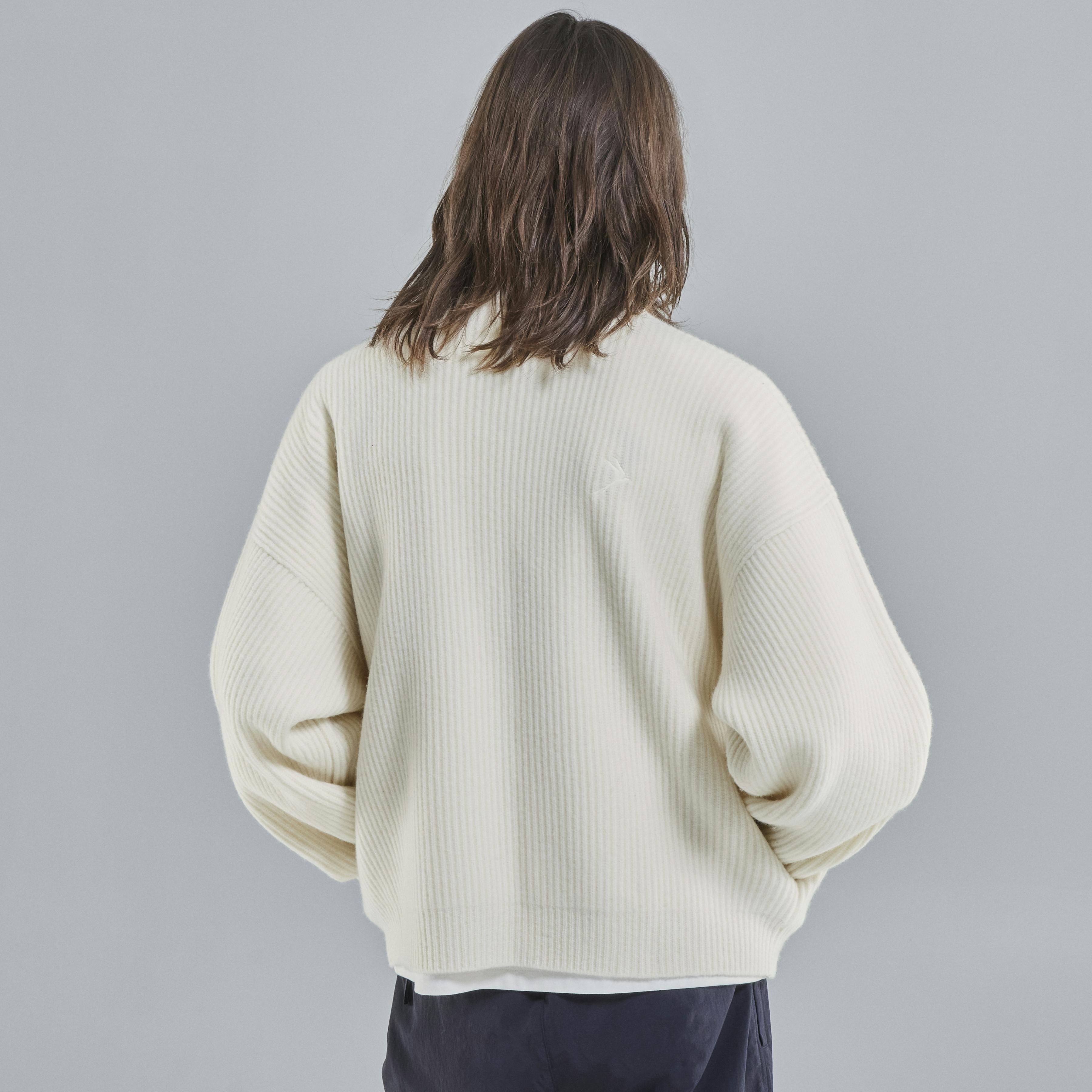 Vonarstræti Zipped Wool Sweater (Unisex) - 9