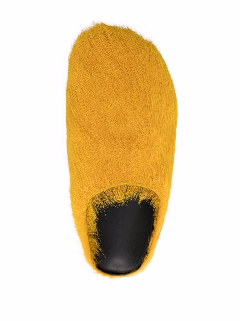 textured calf hair clog slippers - 4