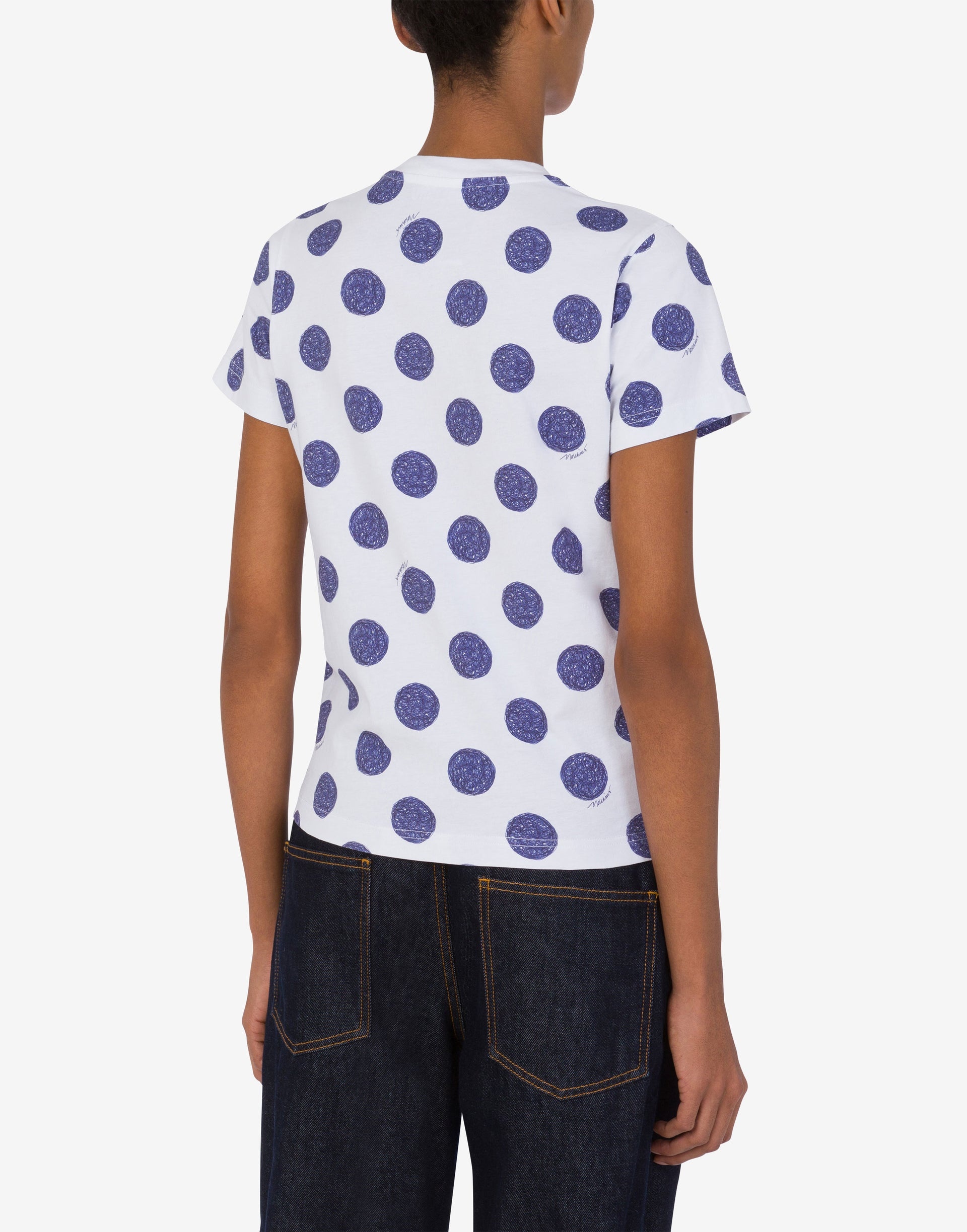 ORGANIC JERSEY T-SHIRT BIRO POLKA DOTS - 2