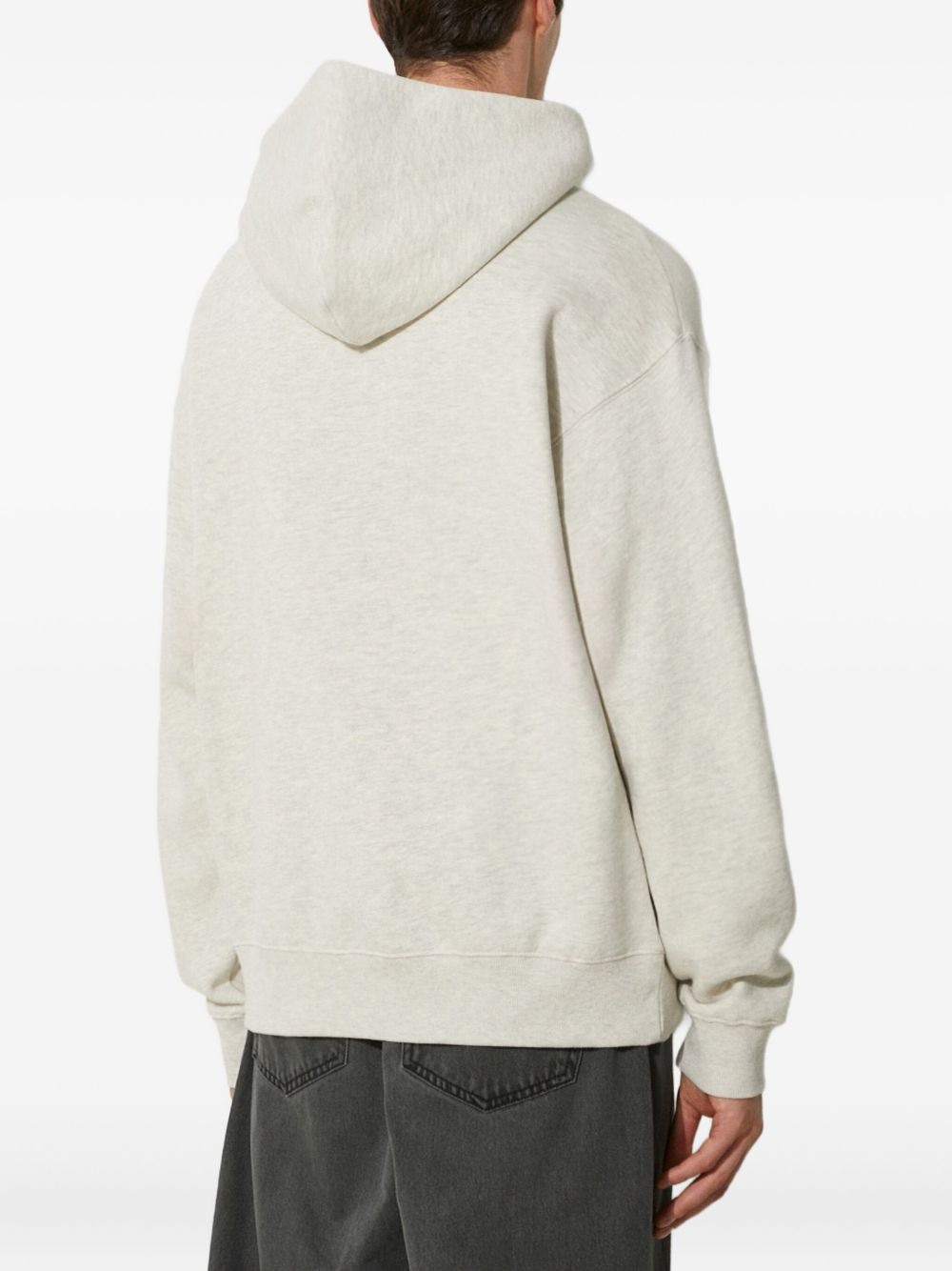 logo-embroidered hoodie - 3