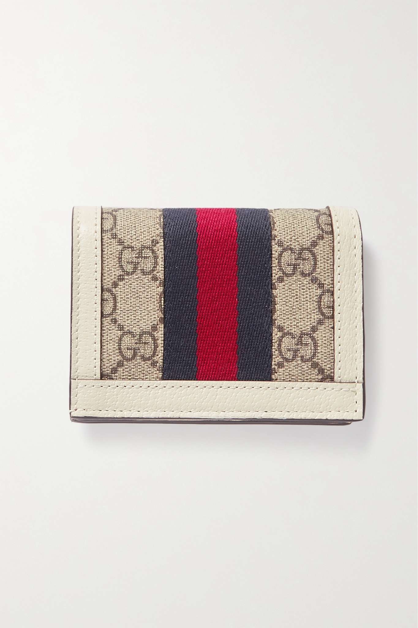 Ophidia textured leather-trimmed printed coated-canvas wallet - 3