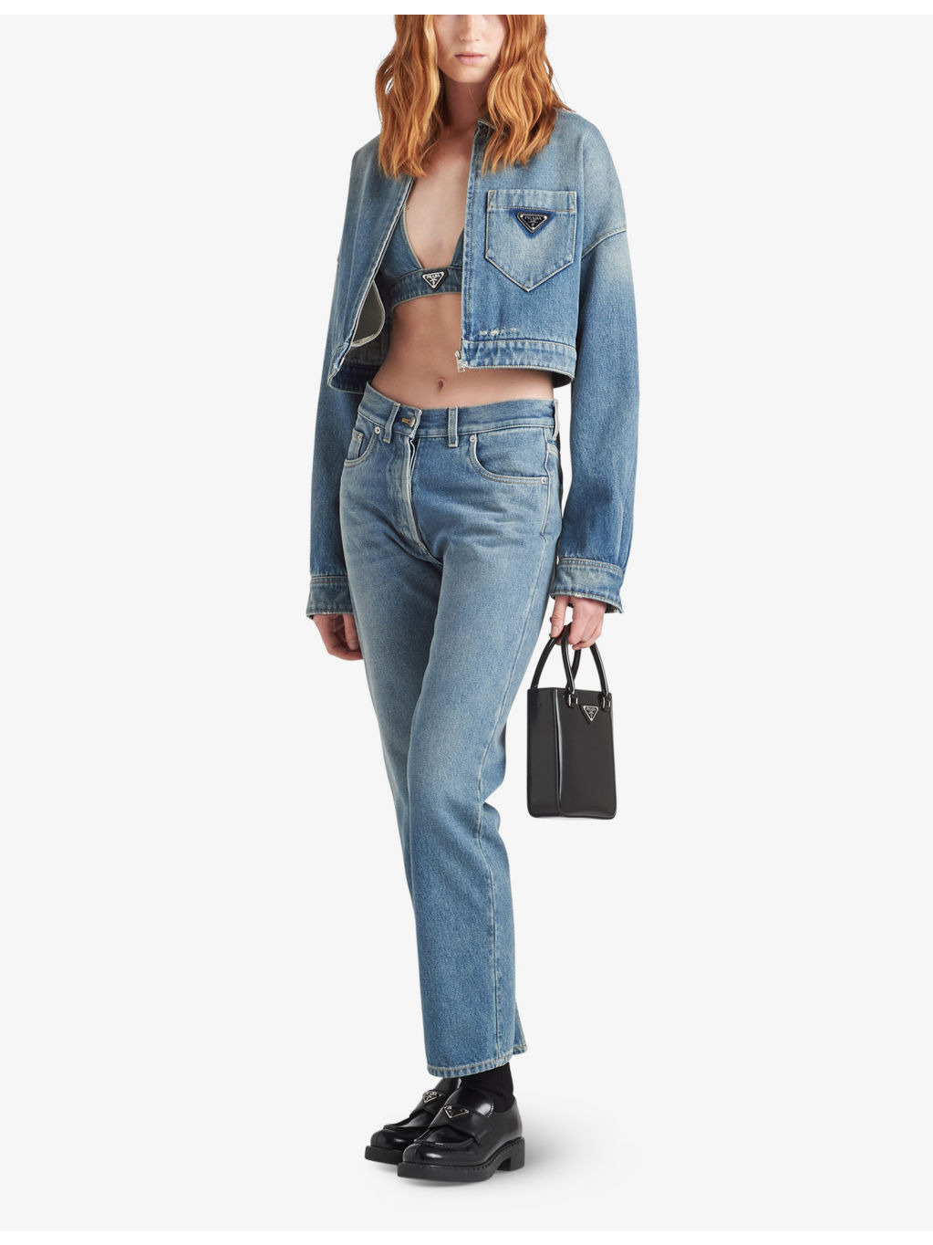 Five-pocket high-rise straight-leg jeans - 2