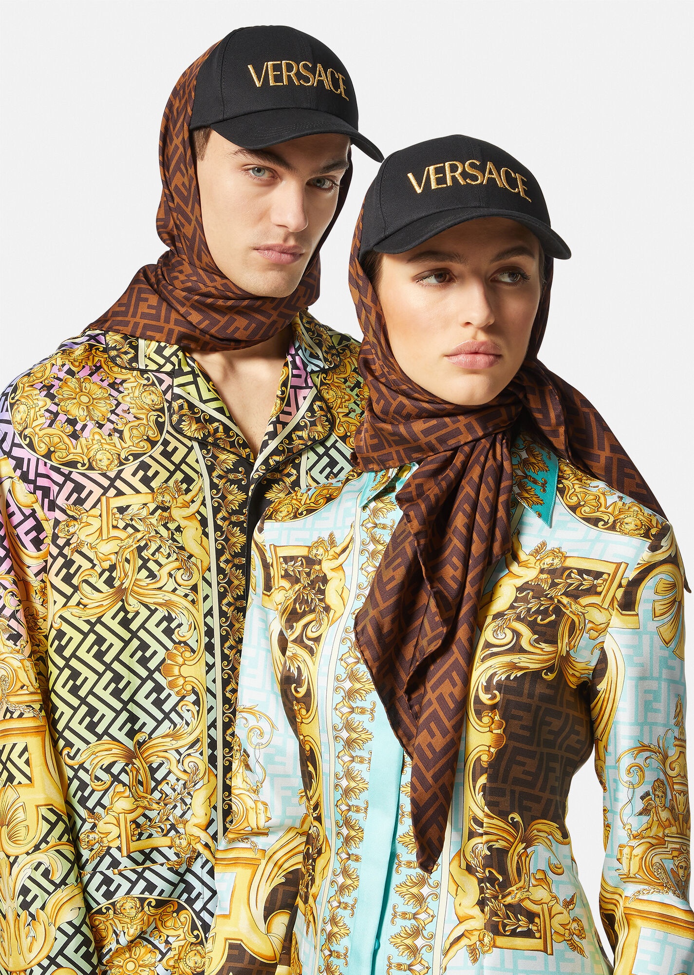 Fendace FF Silk Foulard Cap - 4