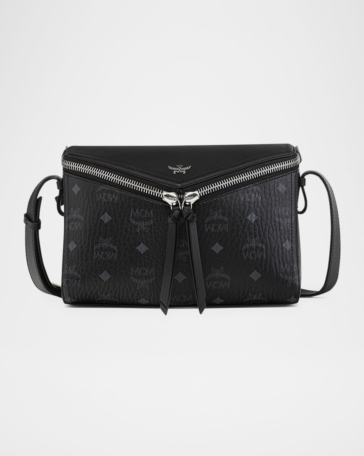 Visetos Zip Faux Leather Shoulder Bag - 1