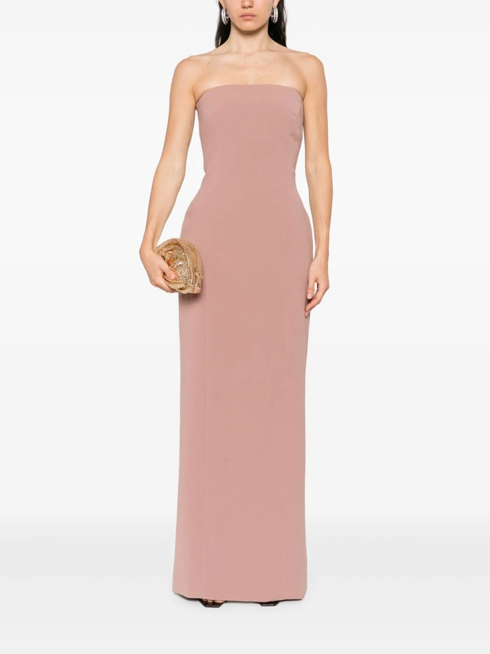 knee length dresses for ladies Solace London Alexis Black main image 0