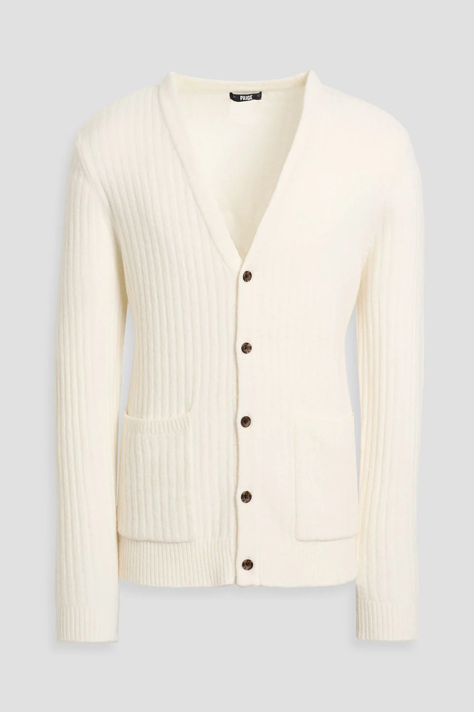 Harpoon ribbed merino wool-blend cardigan - 1