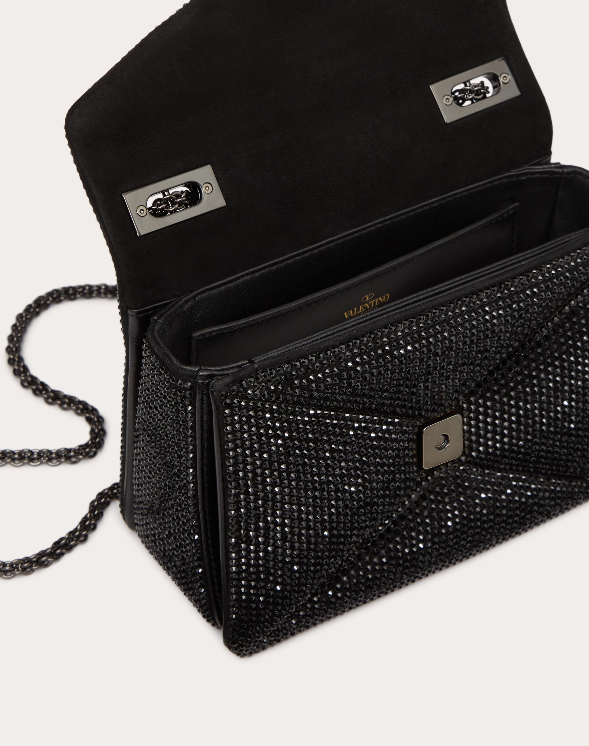 One Stud Crystal Embellished Bag By Valentino Garavani