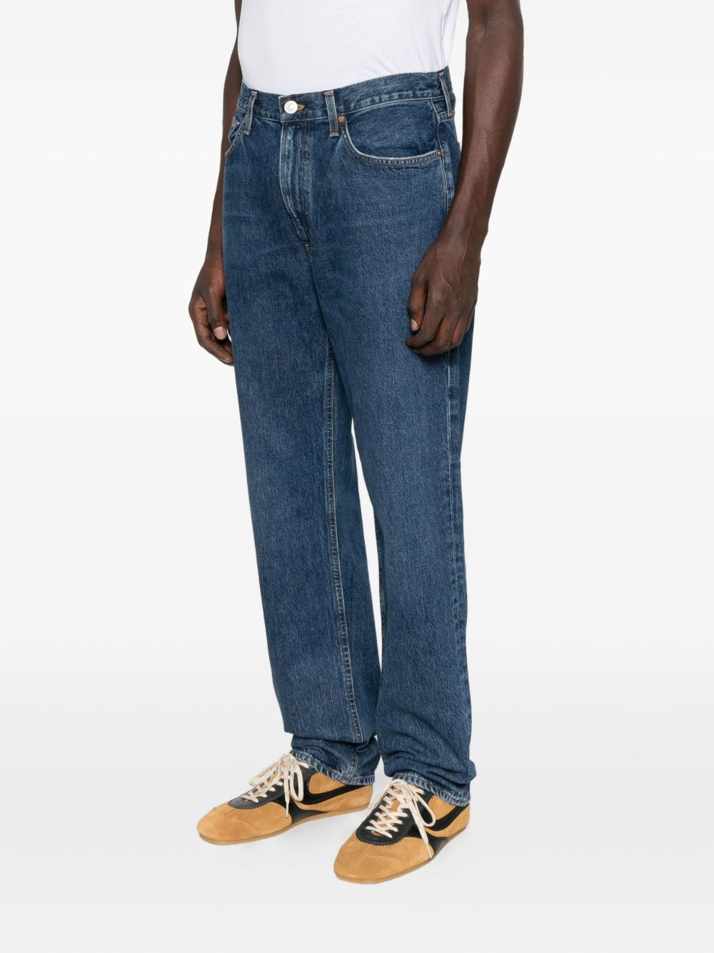 cotton straight-leg jeans - 3