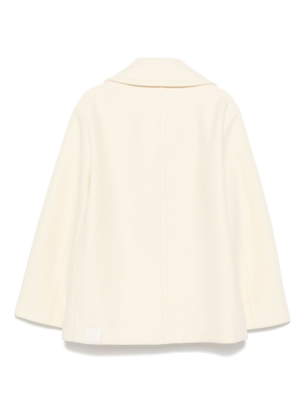 double-breasted wool peacoat - 2