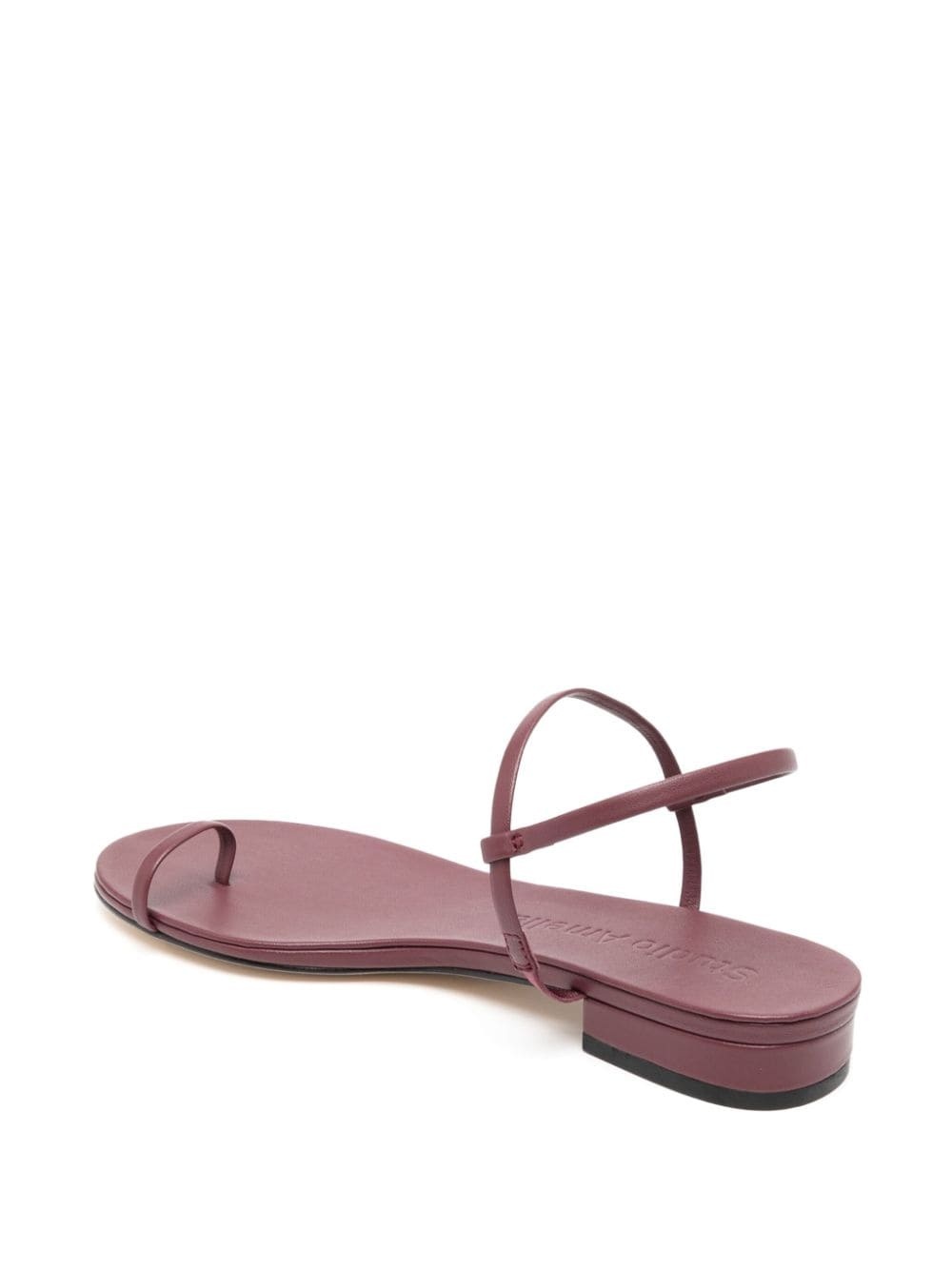 Edith flat leather sandals - 3