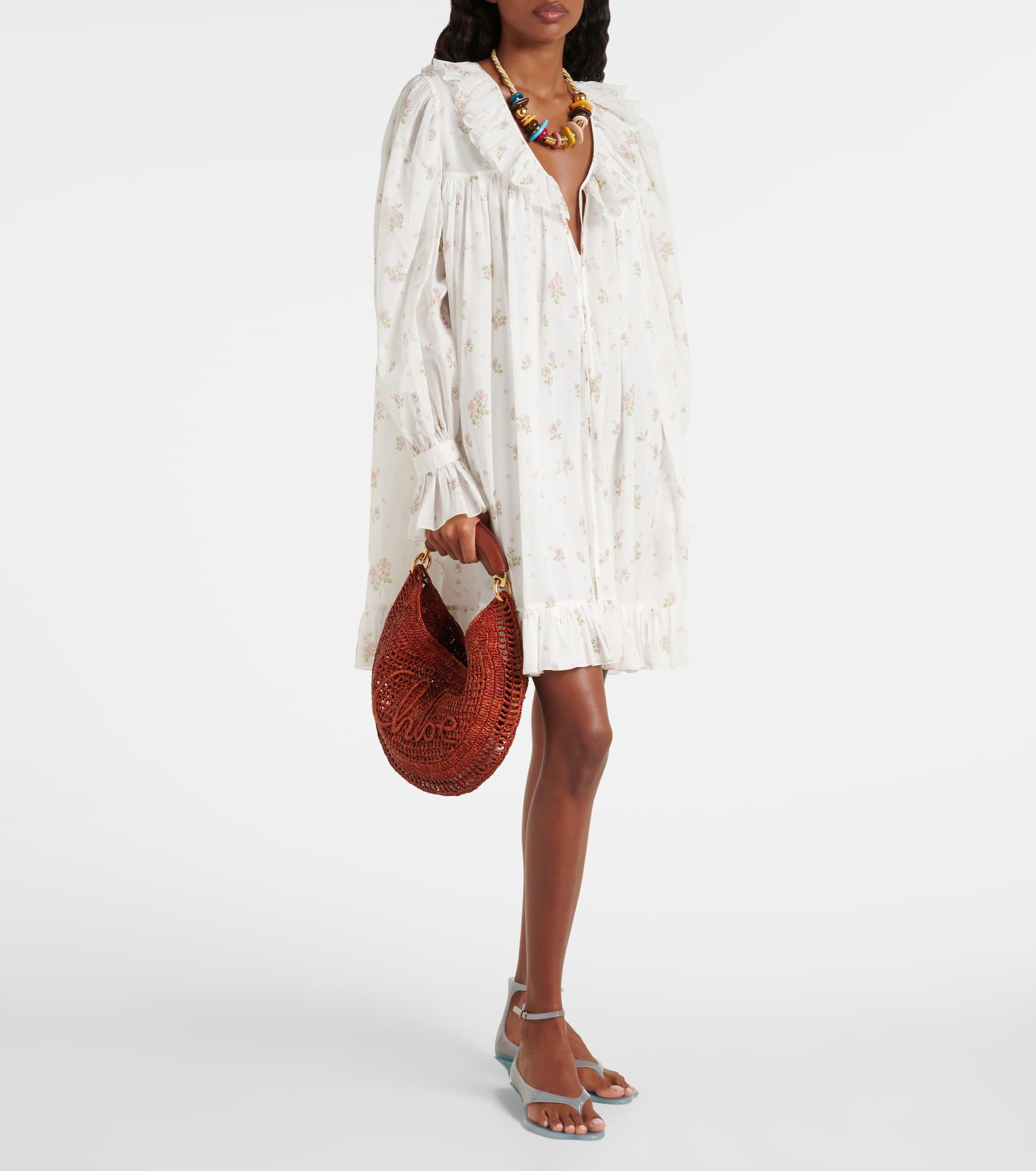 x Made For A Woman Summer Banana Small raffia shoulder bag - 5
