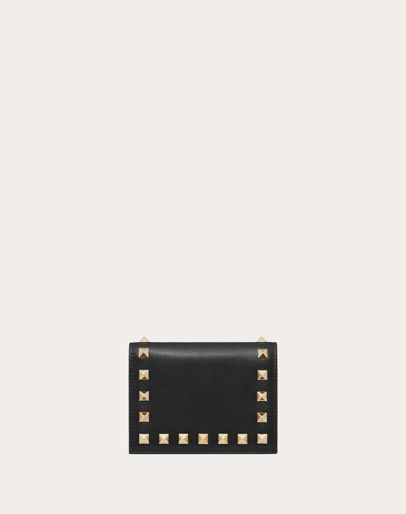 SMALL ROCKSTUD CALFSKIN WALLET - 1