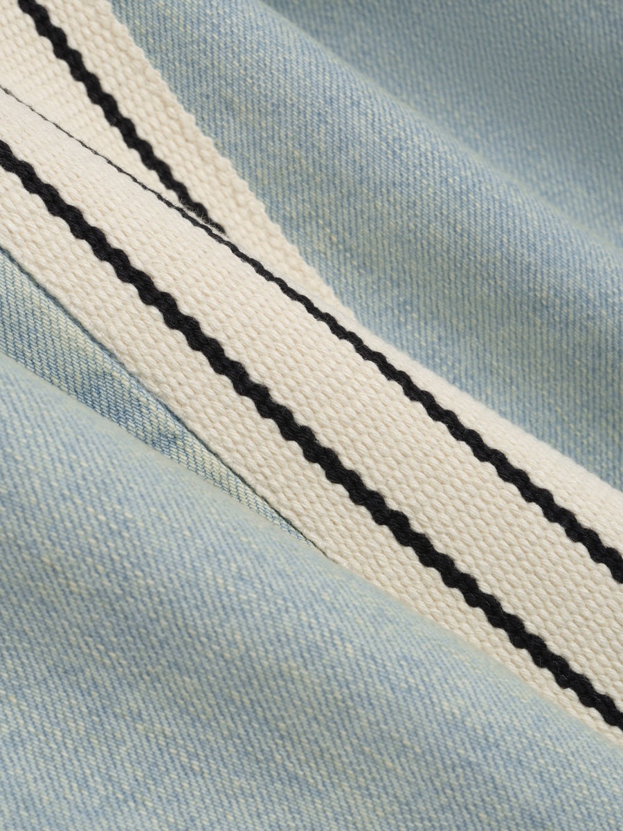 Denim Striped Relaxed Short - 4