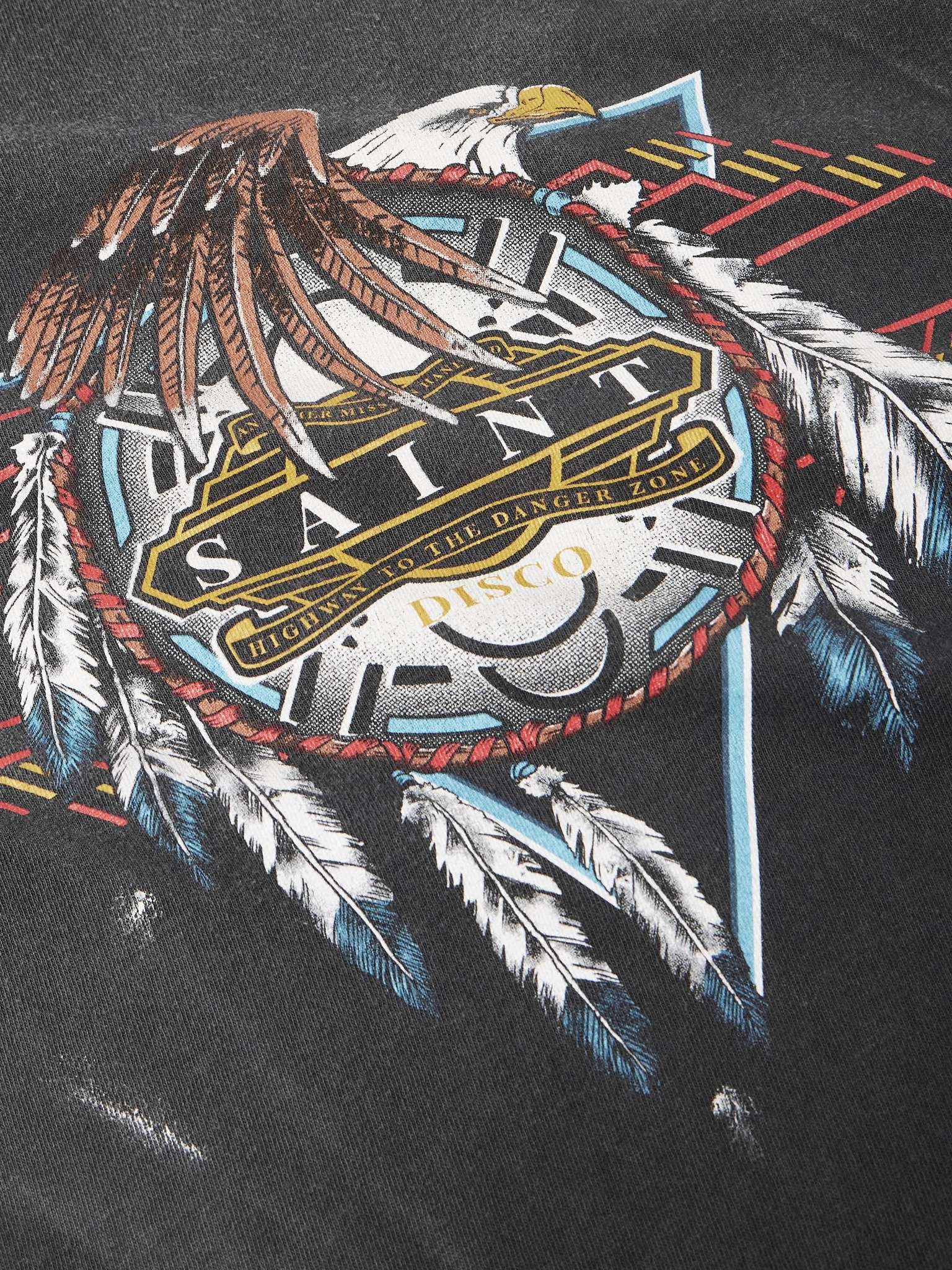 + TEFLON DISCO Distressed Printed Cotton-Jersey T-Shirt - 5