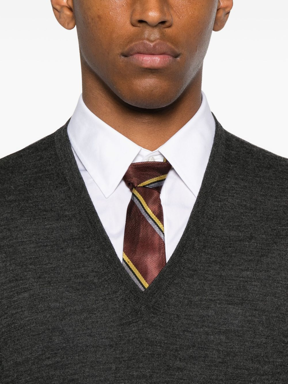 V-neck wool sweater - 5