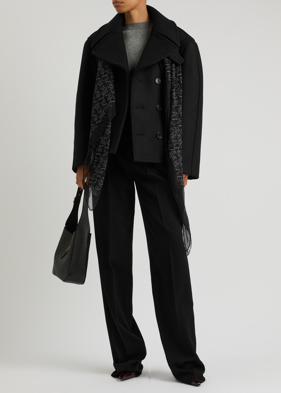 Saint Laurent Double-breasted Wool pea Coat - 4