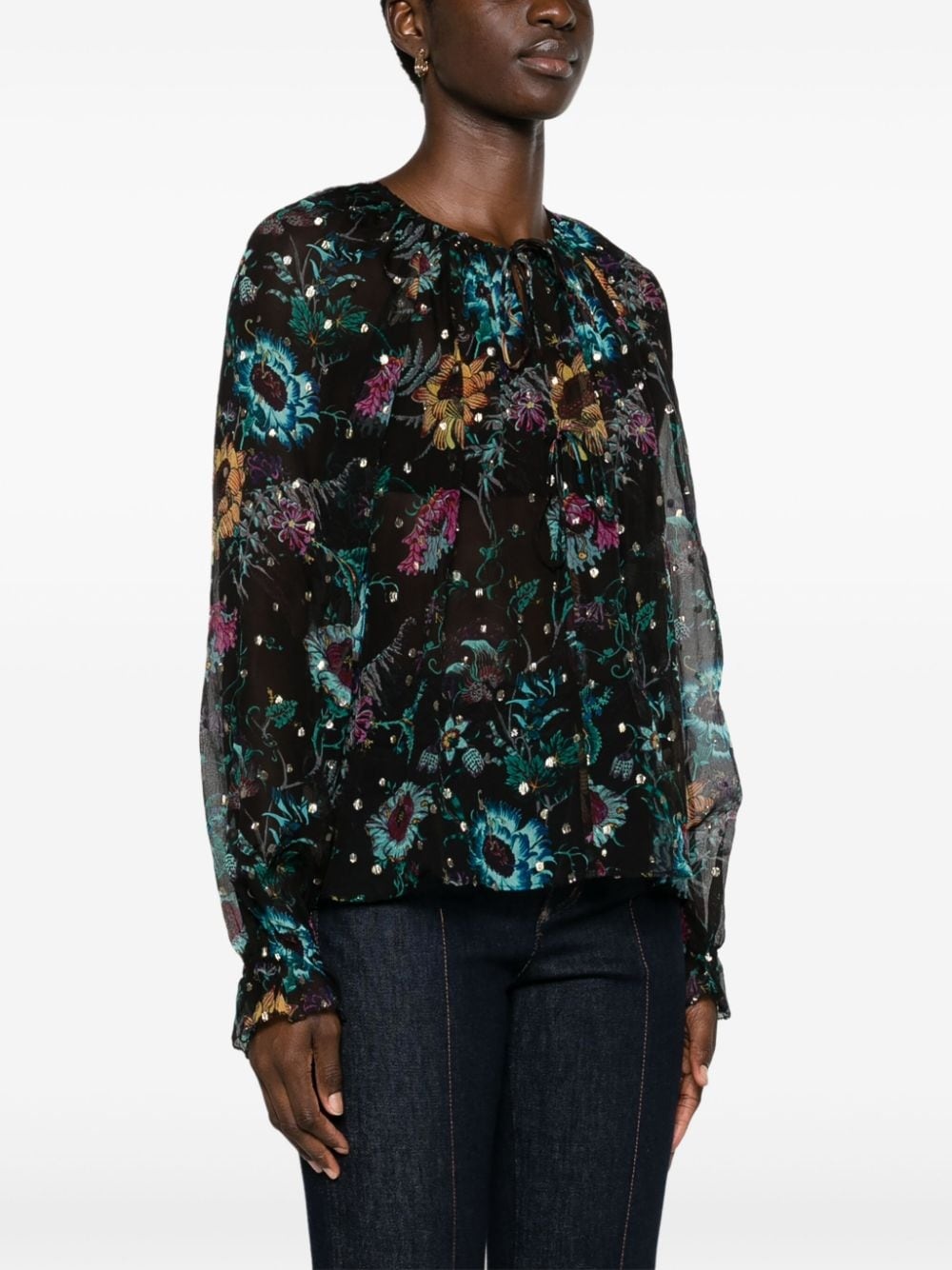 Bernadette floral-print blouse - 3