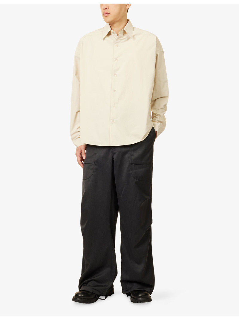 entire studios Barren Cargo Wide-Leg Wool Blend Trousers outlook