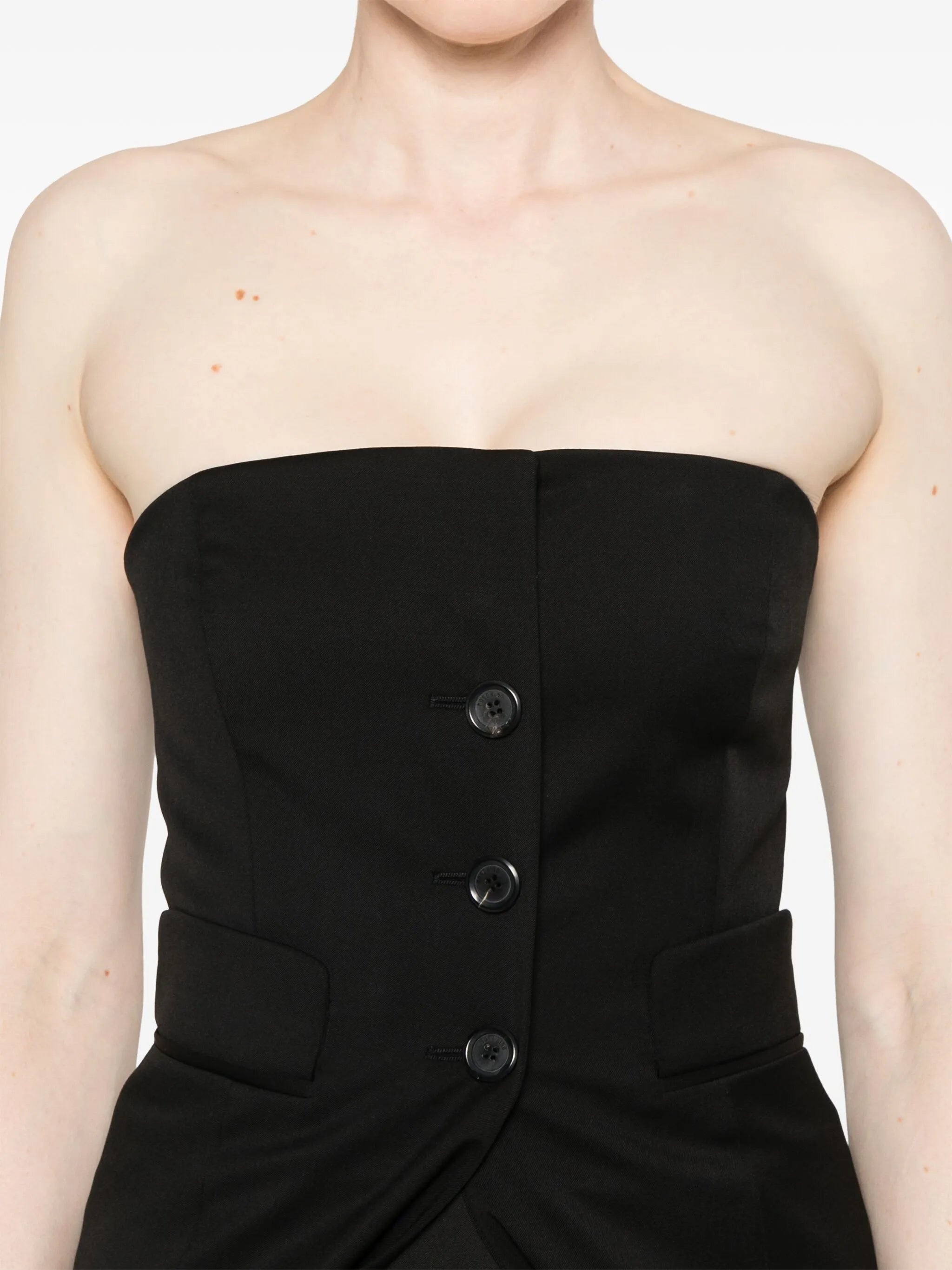 Panelled Strapless Top - 2