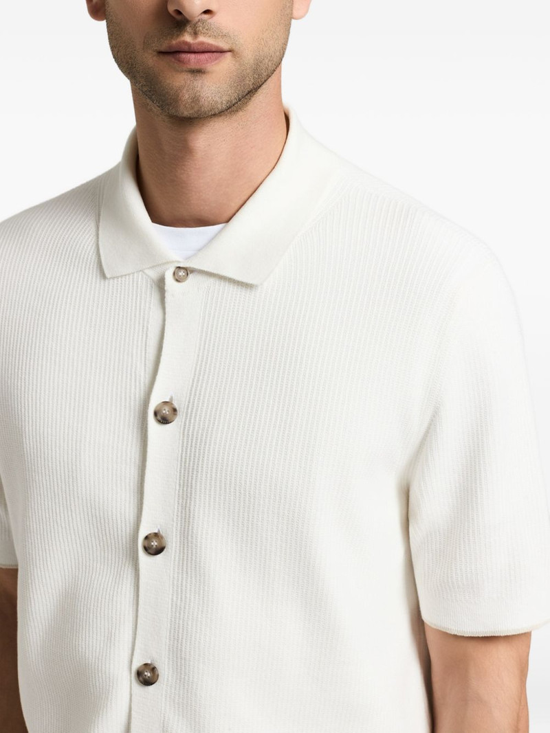 ribbed-knit short-sleeve shirt 3