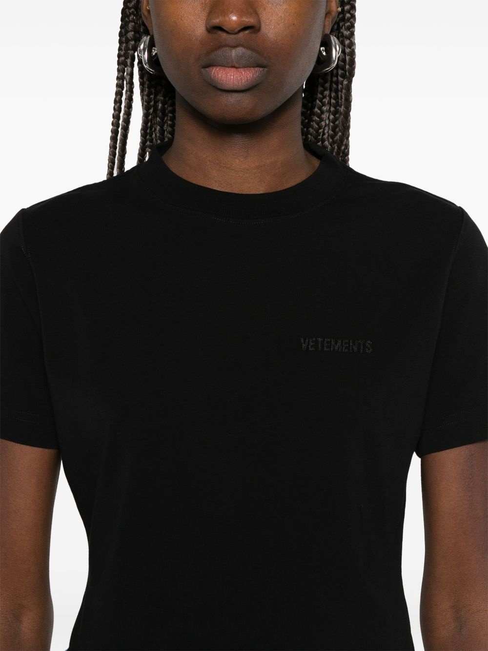 logo-embroidered T-shirt - 5