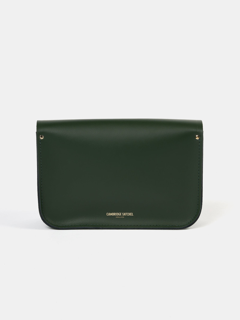 The Satchel Shoulder Bag - Racing Green 4