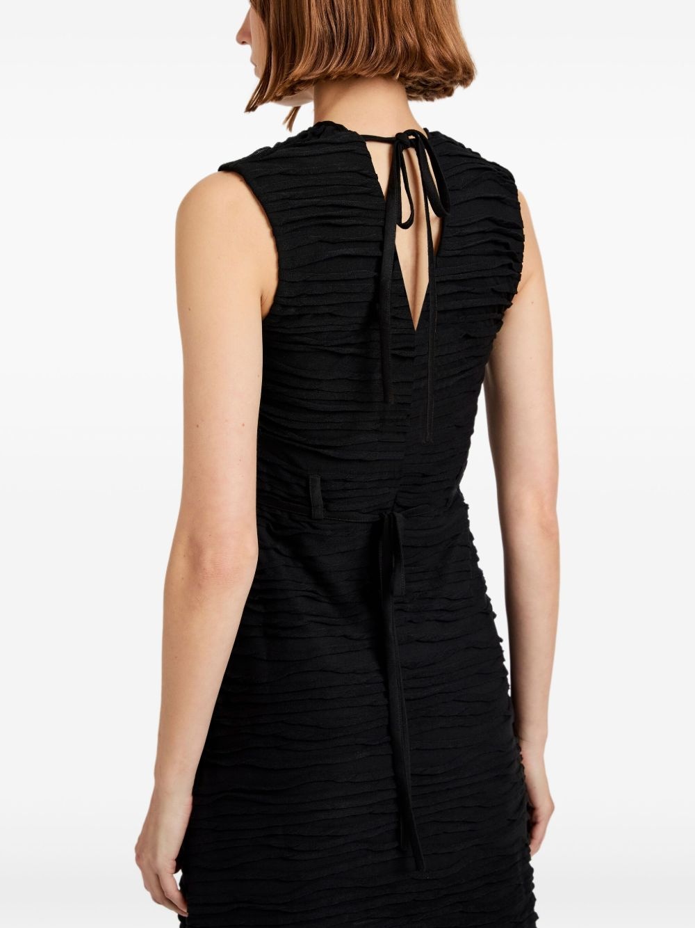 ruffled black dress - 5