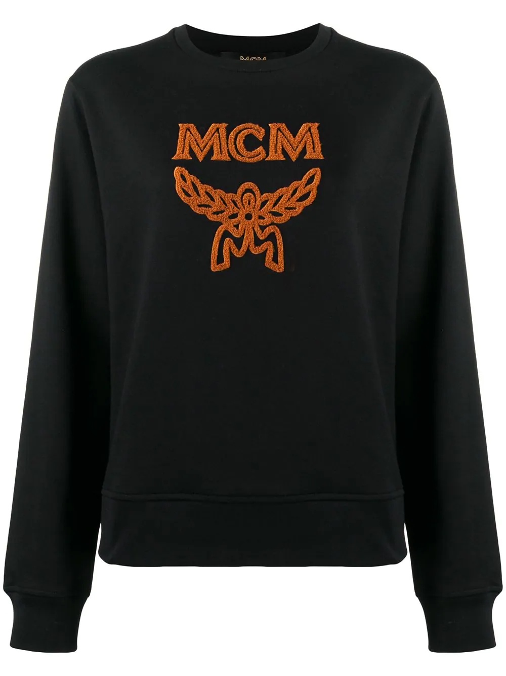 embroidered logo sweatshirt - 1