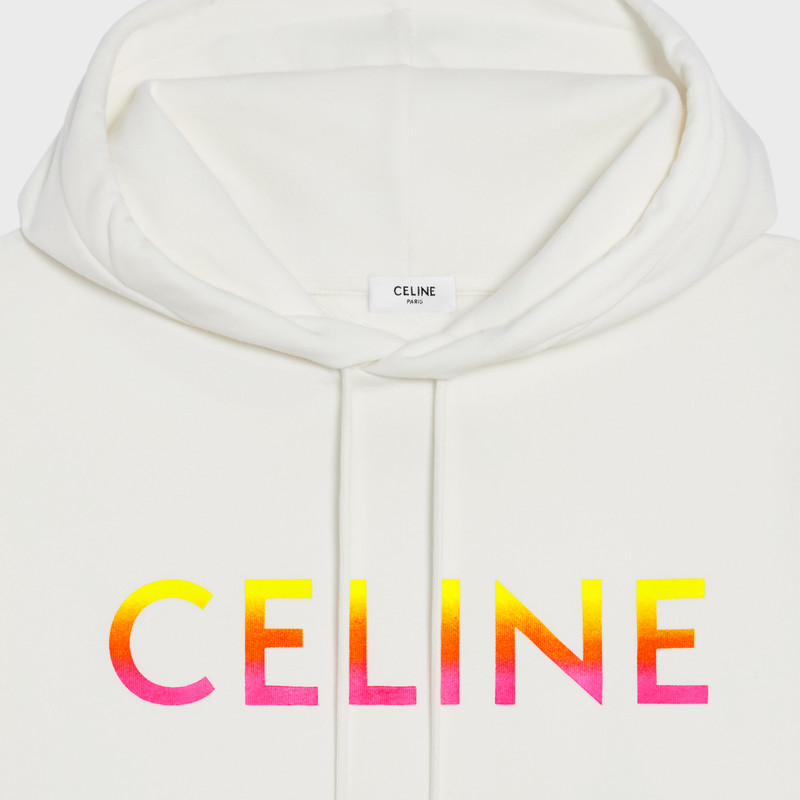 LOOSE CELINE HOODIE IN COTTON FLEECE 3