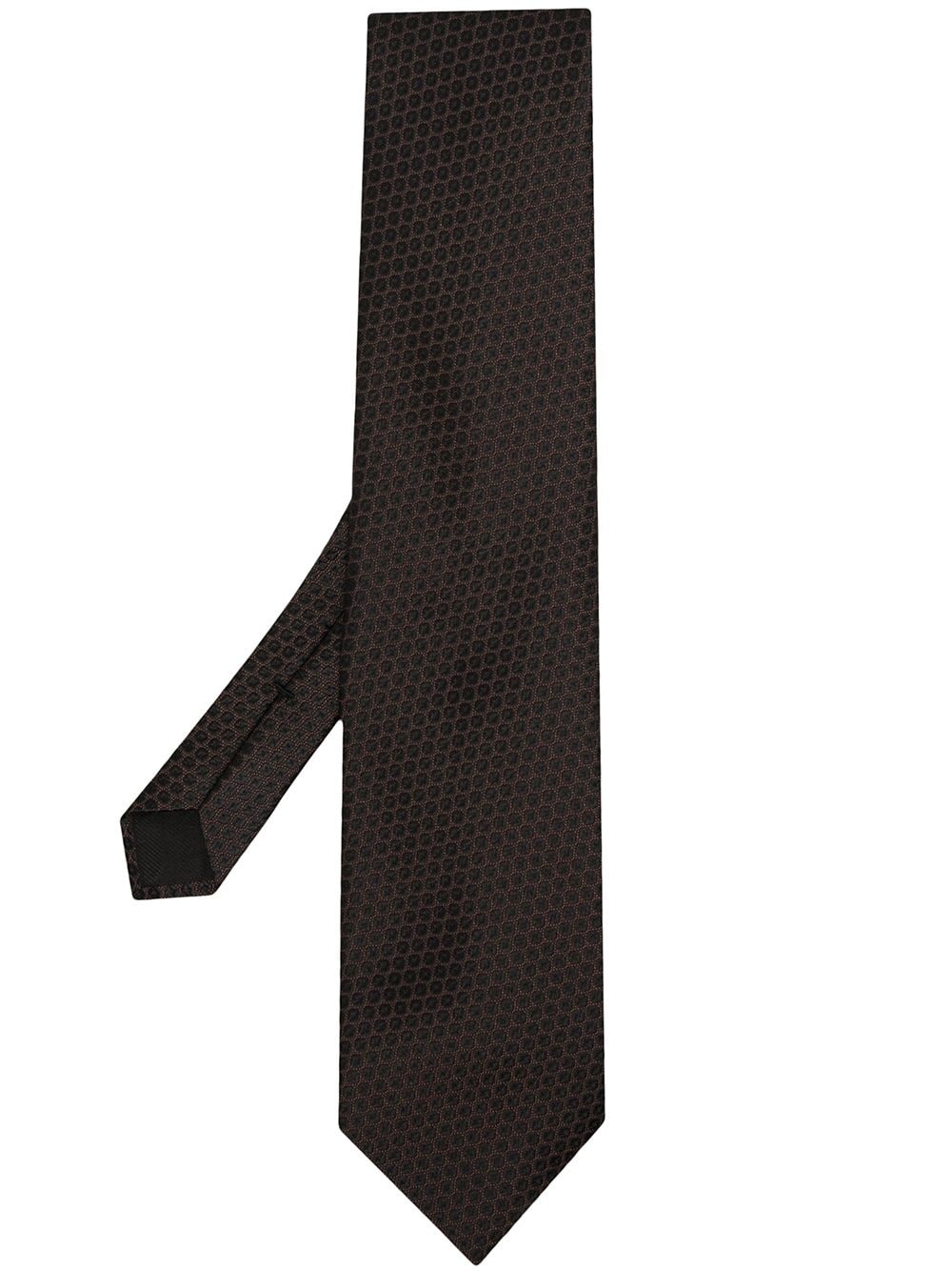 textured-finish silk tie - 1