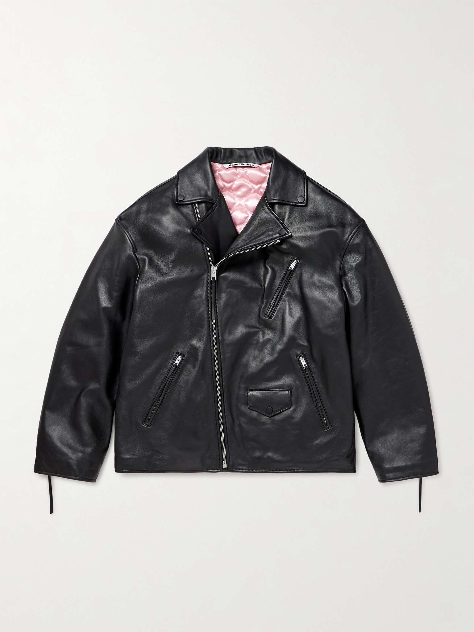 Leather Biker Jacket - 1