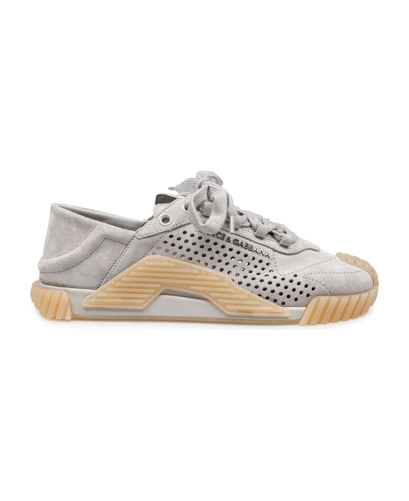 Ns1 Sneakers In Suede Color Grey - 3