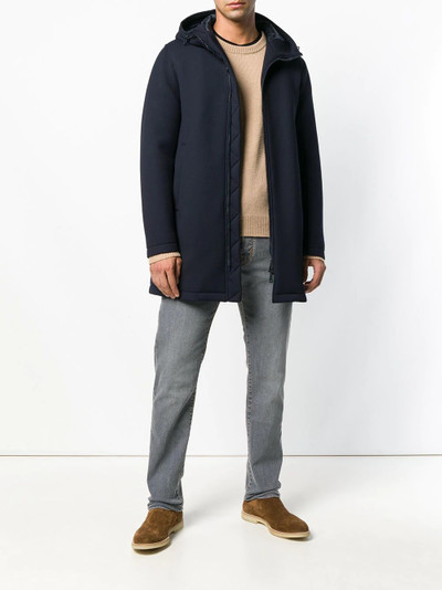 Herno soft zipped coat outlook