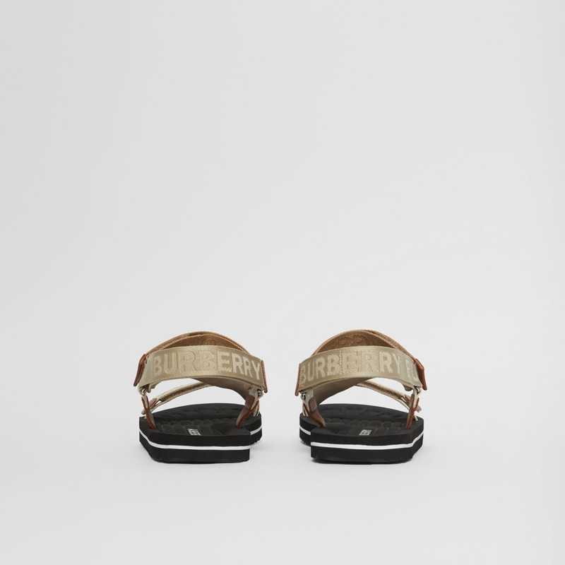 Logo Jacquard Sandals 6