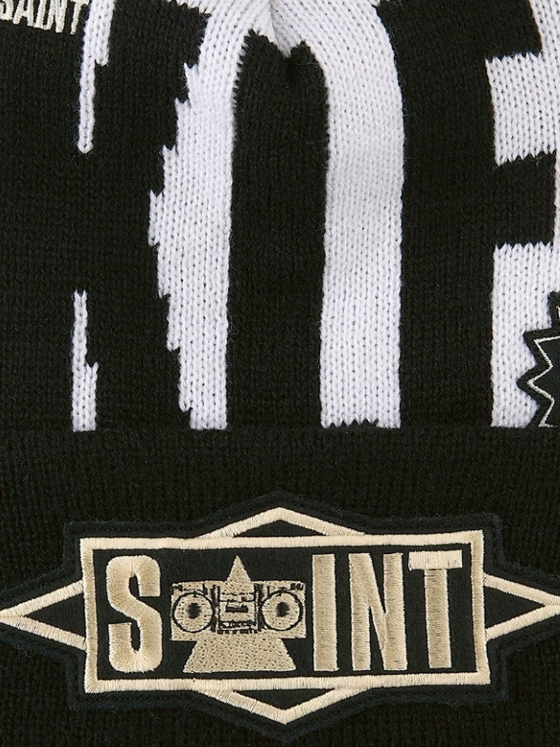 SAINT M×××××× x Klf pompom-detail beanie hat outlook