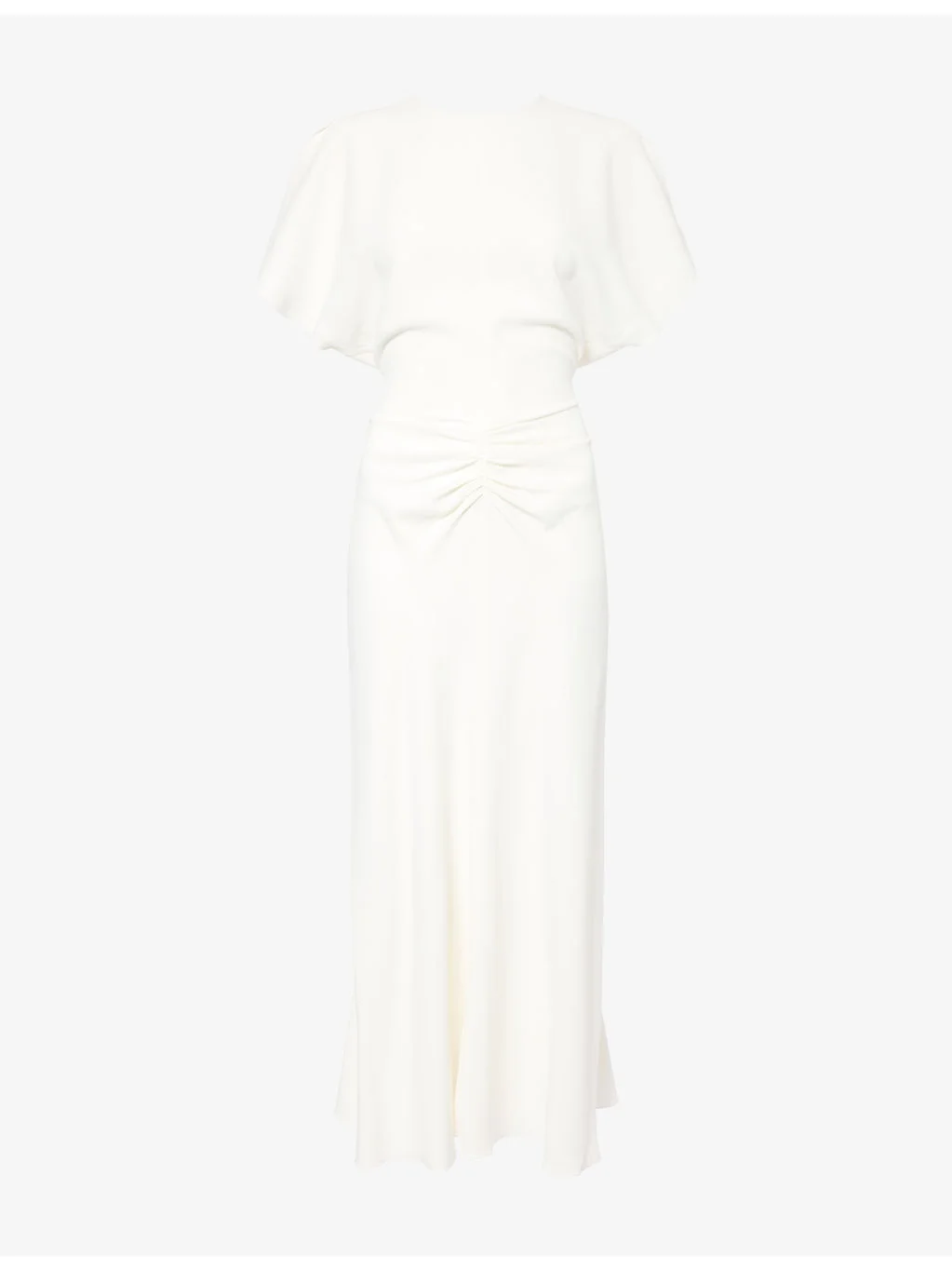 Bela Split-Sleeves Woven Midi Dress - 1